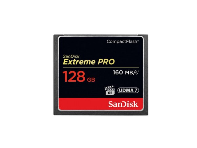 SanDisk Minneskort Compact Flash 128GB UDMA 7 Extreme Pro