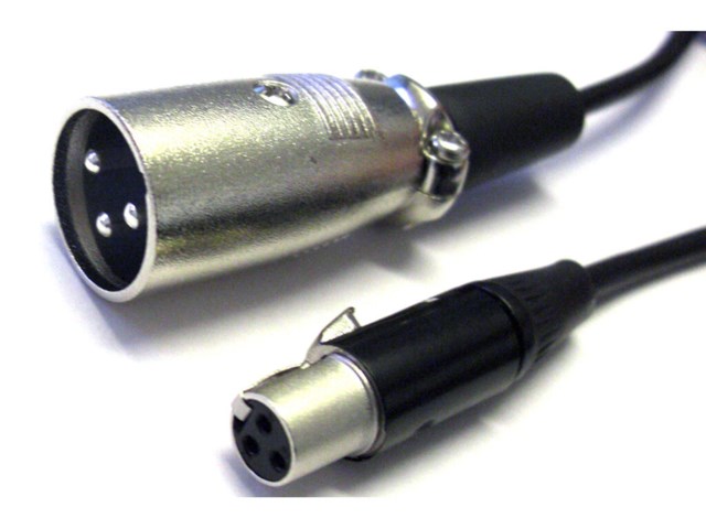 Pulse Mikrofonkabel Mini-XLR hona - XLR hane, 20 cm
