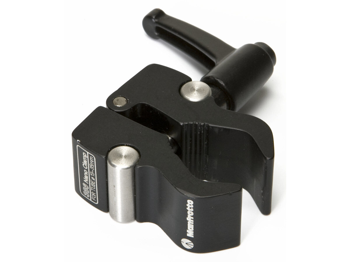 Pince Nano Manfrotto 386B-1 - Support Universel 1/4 Et 3/8 - 4kg Charge - Pour Photo/vidéo