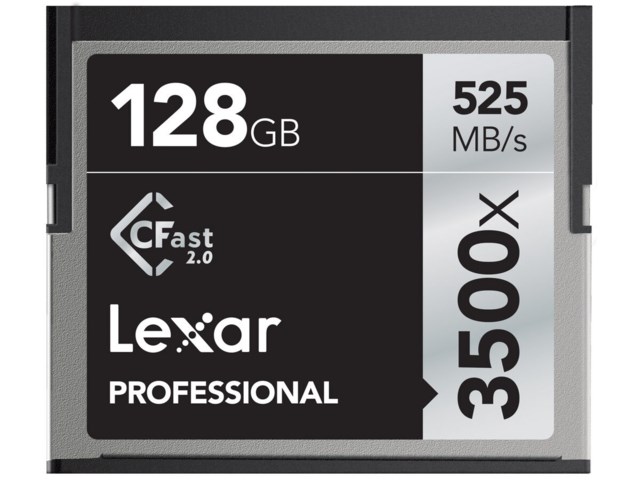 Lexar Hukommelseskort Pro CFast 2.0 128GB 525MB/s 3500x
