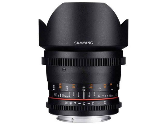 Samyang 10mm T3.1 ED AS NCS CS II VDSLR til Canon