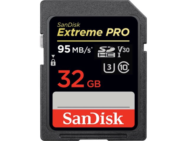 SanDisk 32GB Extreme Pro V30 UHS-1 U3 SDHC 95MB/s