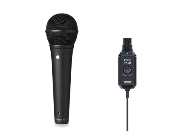 Røde M1 dynamisk mikrofon med i-XLR adapter