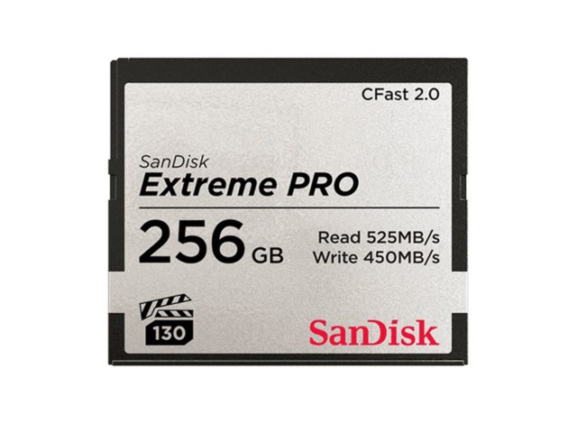 SanDisk Hukommelseskort Extreme Pro CFast 2.0 256GB 525MB/s