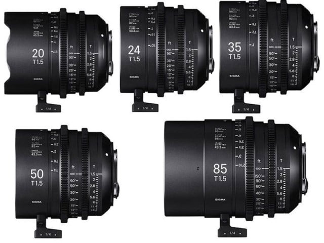 Sigma Five Prime Lenses kit Canon EF-mount