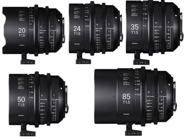 Sigma Five Prime Lenses kit Sony E-mount