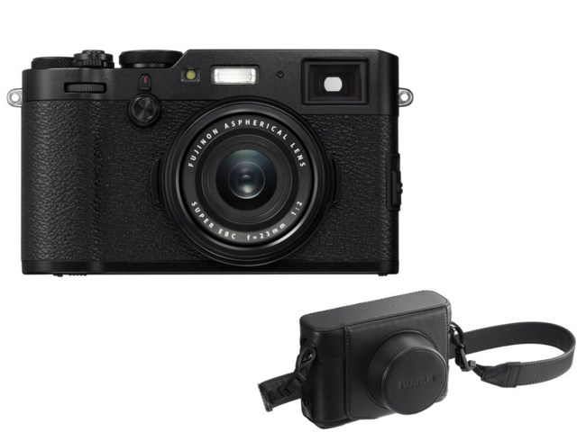 Fujifilm X100F svart + LC-X100F Premium svart skinn
