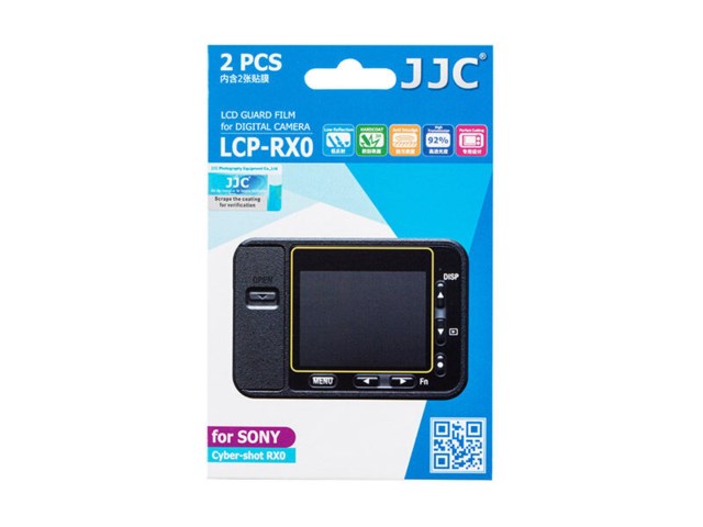 JJC LCD-skydd LCP-RX0 till Sony CyberShot RX0 2-pack