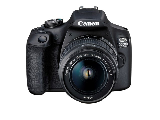 Canon EOS 2000D sort + EF-S 18-55mm f/3,5-5,6 IS II