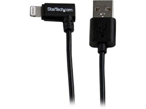Startech Lightning till USB kabel vinklad 91cm svart