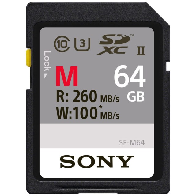 Sony Hukommelseskort Secure Digital SF-M 64GB SDXC UHS-II