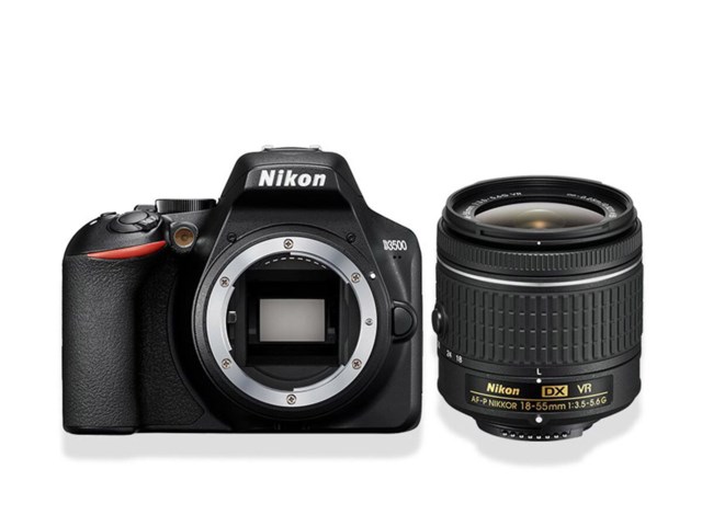 Nikon D3500 sort + AF-P 18-55/3,5-5,6G VR DX