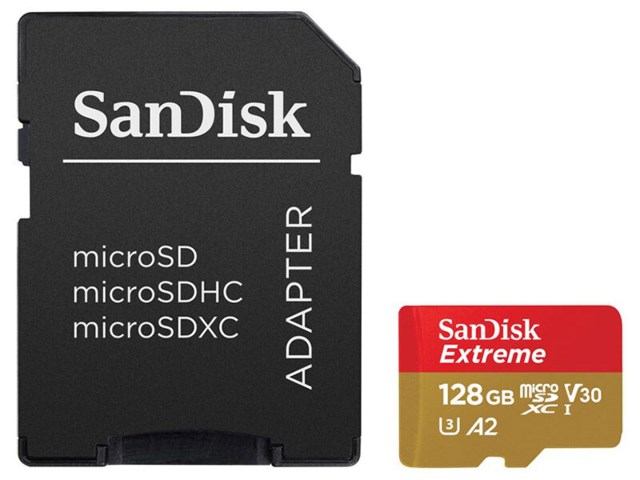 SanDisk Hukommelseskort Secure Digital Micro 128GB SDXC Extreme