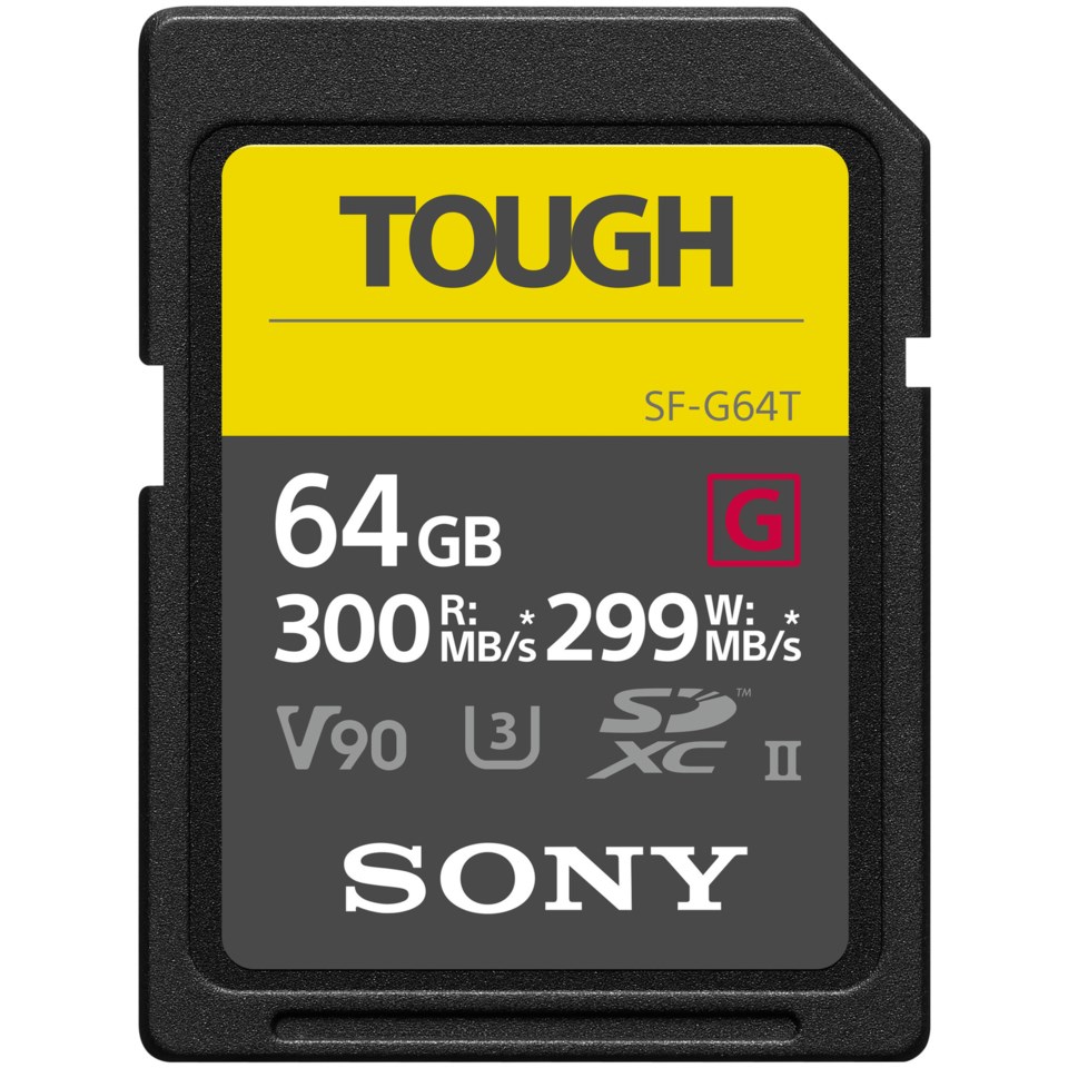 Sony Secure Digital SF-G Tough 64GB SDXC | Scandinavian Photo