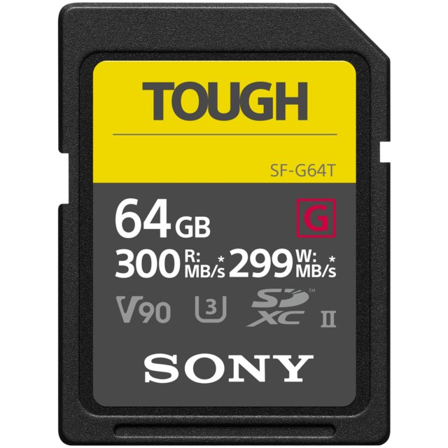 Sony Hukommelseskort Secure Digital SF-G Tough 64GB SDXC