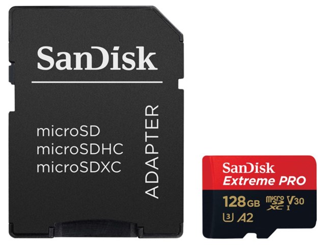 SanDisk Hukommelseskort Secure Digital Micro 128GB SDXC Extreme