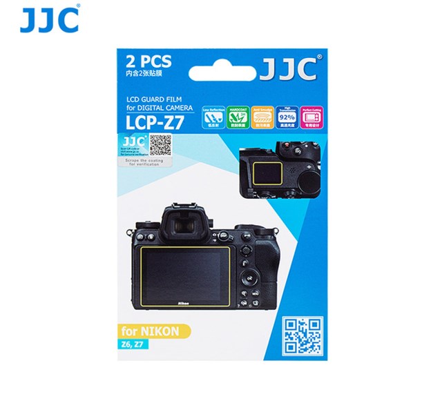 JJC LCD-Skydd för Nikon Z5, Z6, Z7, Z6 II & Z7 2-pack