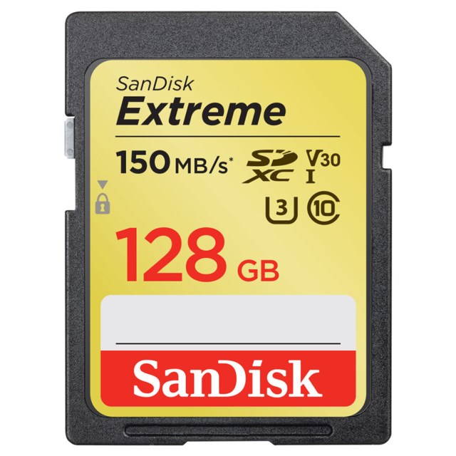 SanDisk Hukommelseskort SDXC Extreme 128GB 150MB/s UHS-I