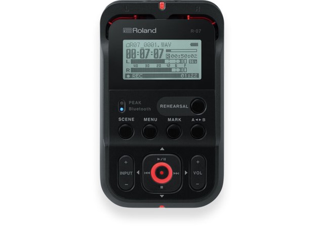 Roland R-07 Black Portable Audio Recorder