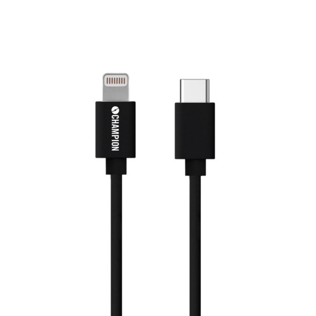 Champion USB-C till Lightning 2m - svart