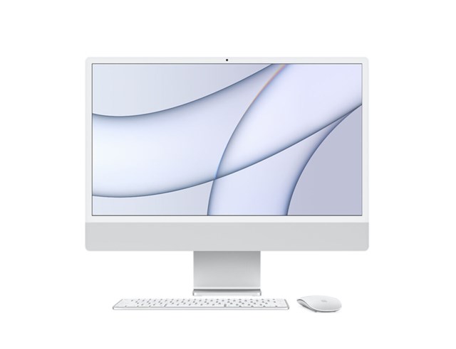 Apple iMac 24" 4.5K, M1, 8GB RAM, 512GB SSD,  8-core Graphics, Silver, Dansk