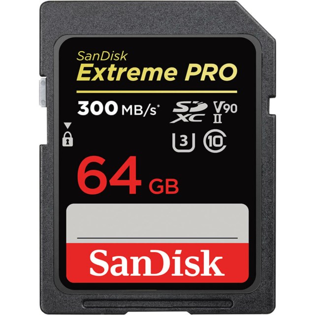 SanDisk SDXC Extreme Pro 64GB 300MB/s UHS-II V90