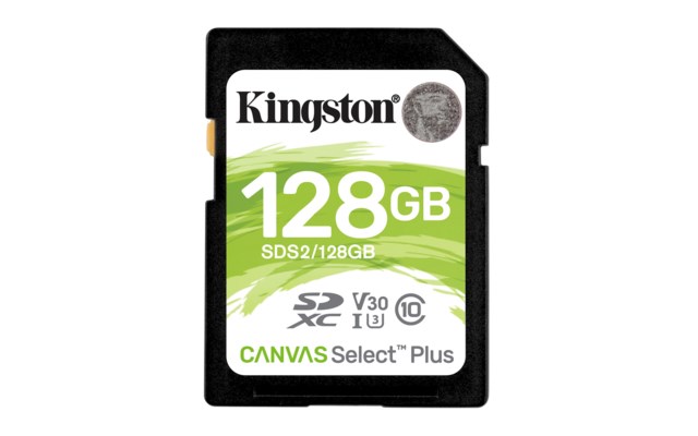 Kingston SDXC Canvas Select Plus 128GB V30 100/85MB/s