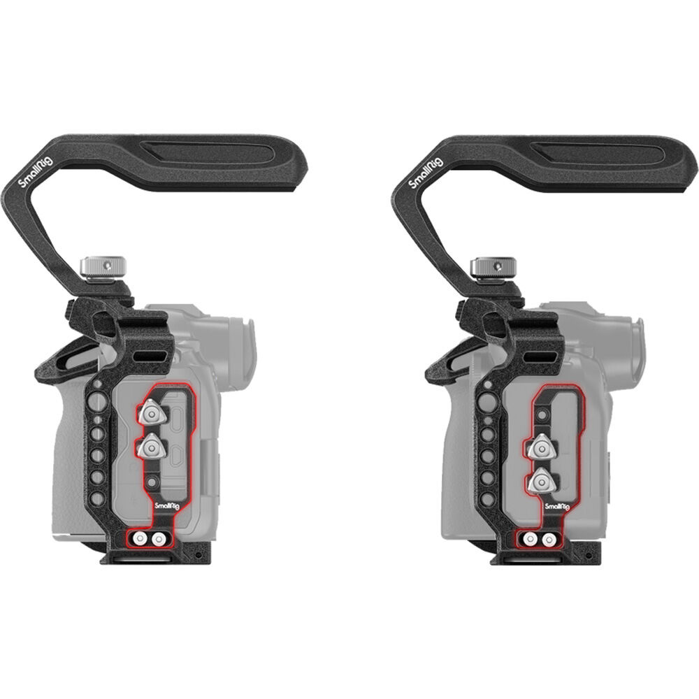 SMALLRIG Cage Per Canon R5, R5C E R6 - Gabbia Fotocamera Con Sgancio Rapido E Punti Di Montaggio - Foto 12