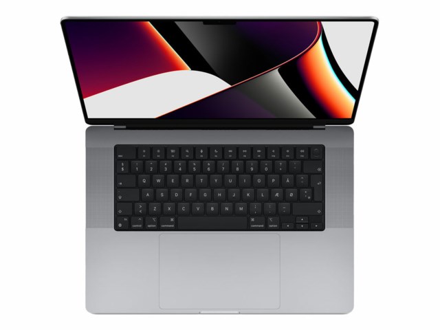 Apple MacBook Pro 16", M1 Pro 10-Core CPU, 16GB RAM, 1TB SSD, 16-Core GPU, Space Grey, Dansk