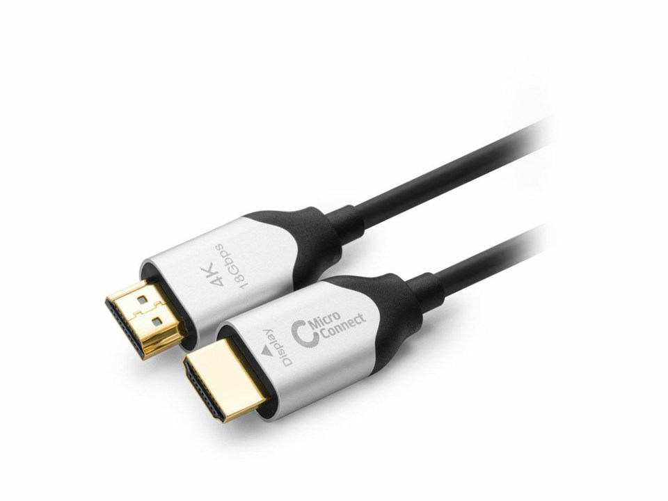 Motley Stillehavsøer Diplomat MicroConnect HDMI A - A 2.0 Premium optic cable 100m | Scandinavian Photo