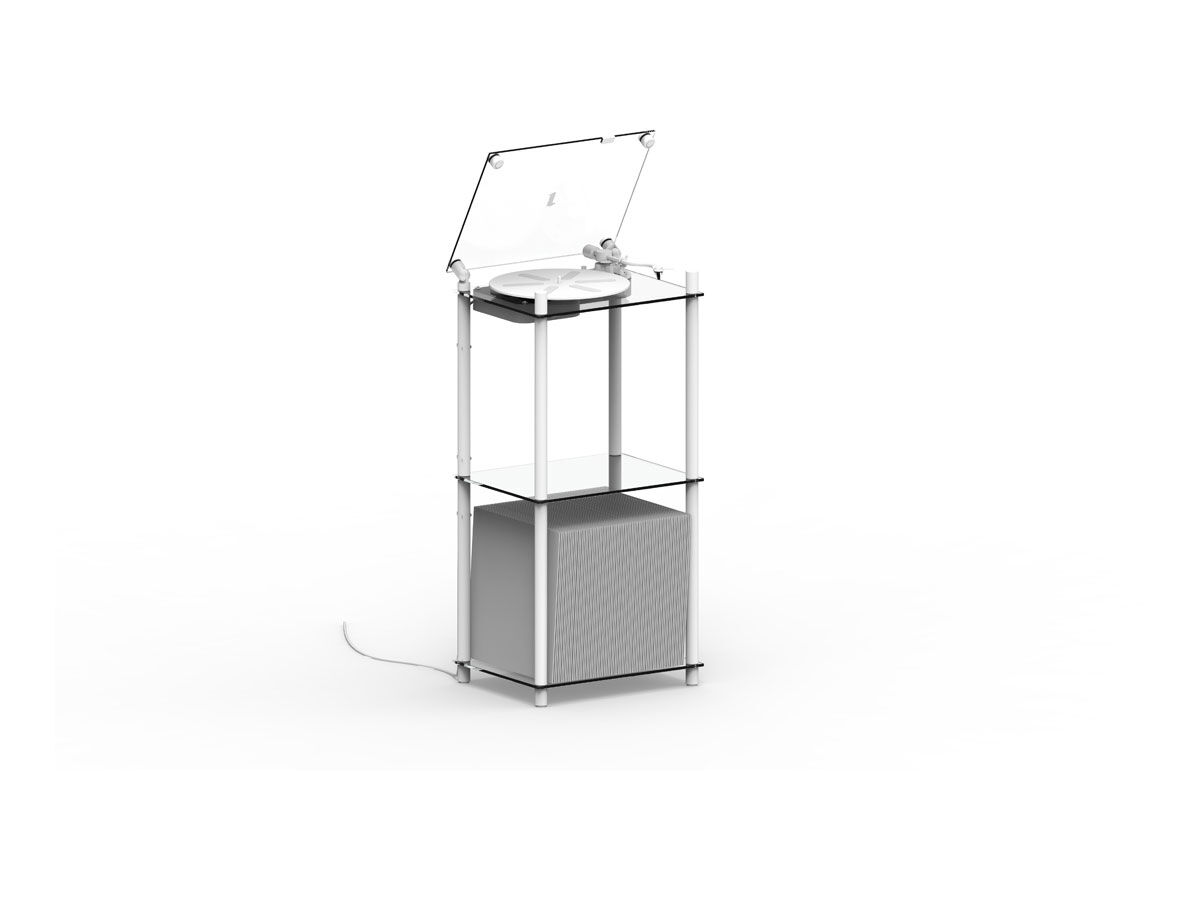 Transparent Turntable Table Stand Black | Scandinavian Photo