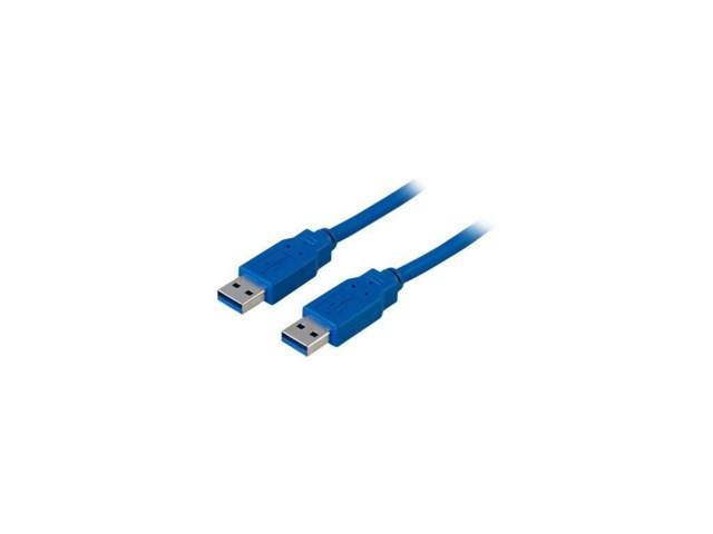 Deltaco USB 3.0 kabel A hane - A hane 0,5 meter blå