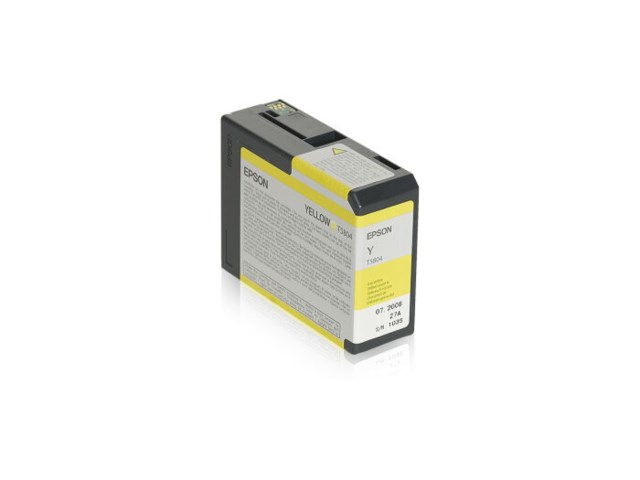 Epson Bläckpatron gul 80ml T5804 till Epson 3800/3880