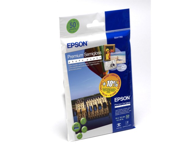 Epson Premium Semigloss 10x15cm 251gr 50blad