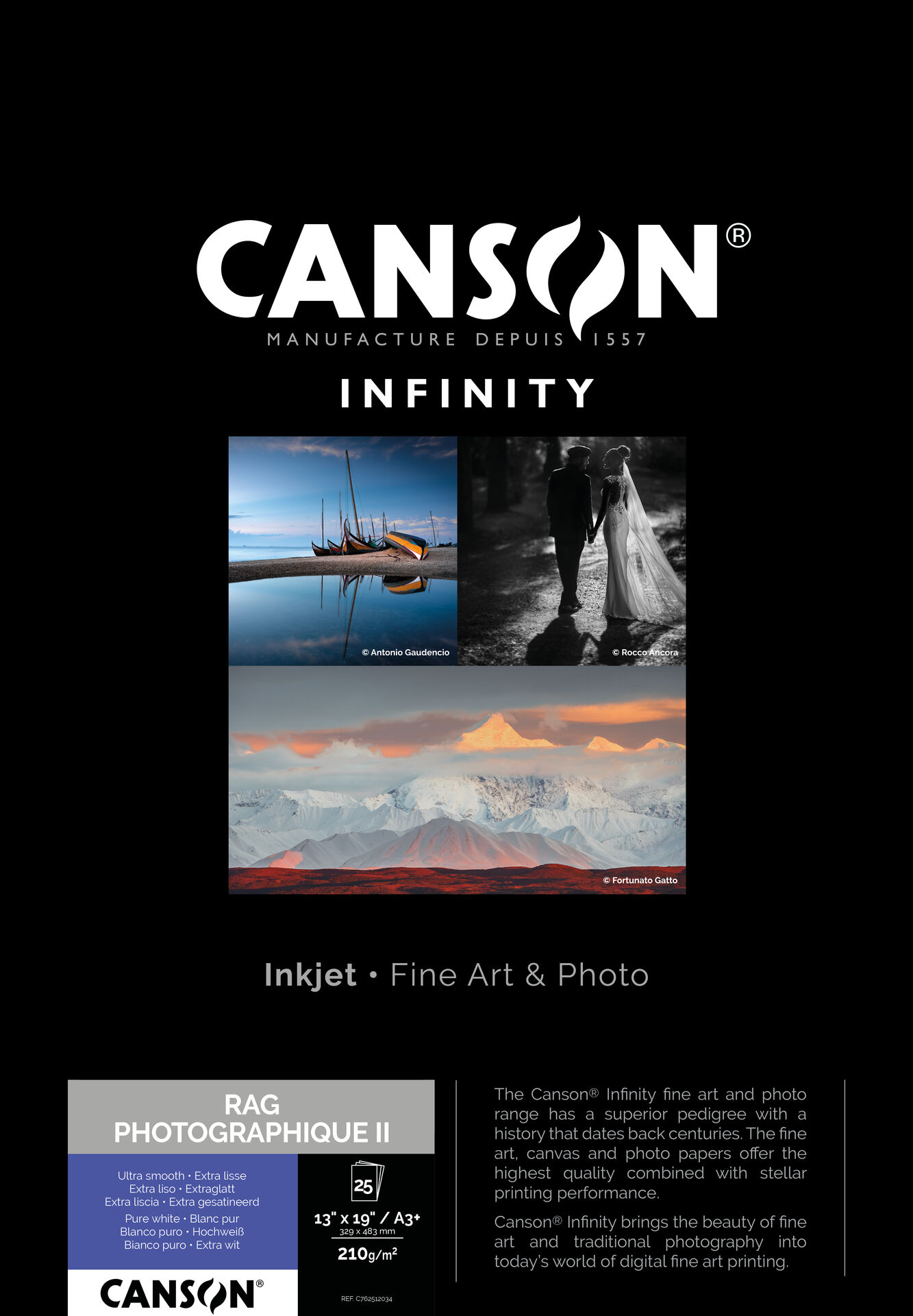 Canson Rag Photographique II A3 310gr 25 Sheets | Scandinavian Photo